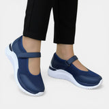 Dames Sneakers met Mary-Jane Bandje en Comfortabele Zool