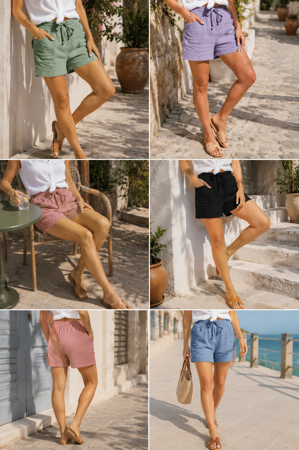 Dames Short met Trekkoord en Zakken